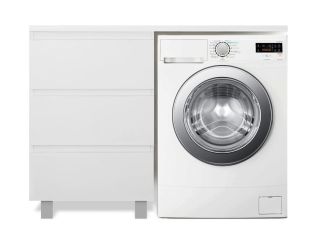 Напольная тумба с раковиной Эстет Dallas Luxe ФР-00009668 Л 105см три ящика белый